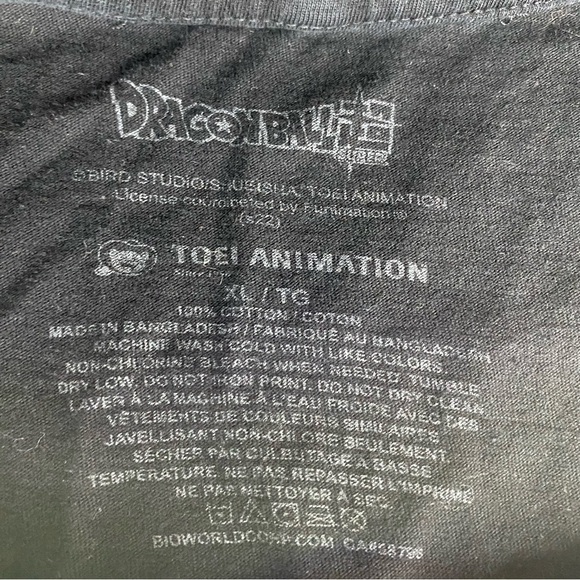 Dragon Ball Z Shirt Men's XL Black Japanese Animation Goku Ultra Instinct - Picture 4 of 6